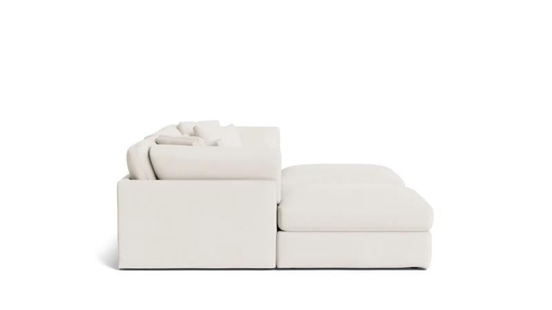 Get Together™ 5-Piece Modular U-Shaped Sectional, Large, Cream Linen