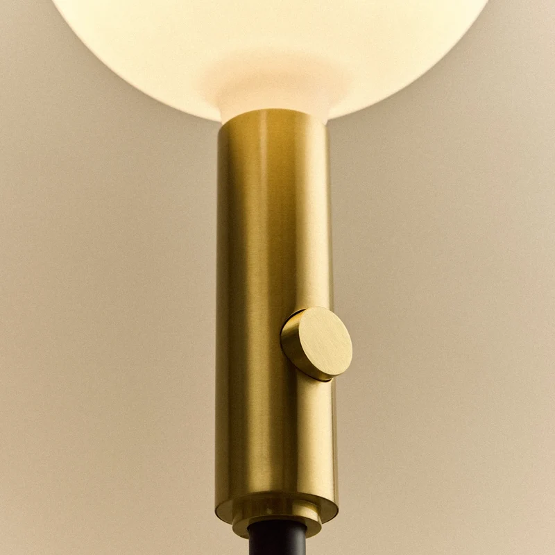 Poise Adjustable Floor Lamp in Brass