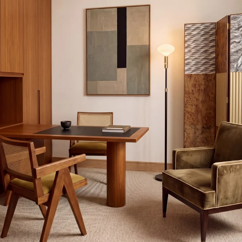 Poise Adjustable Floor Lamp in Brass + Oval II