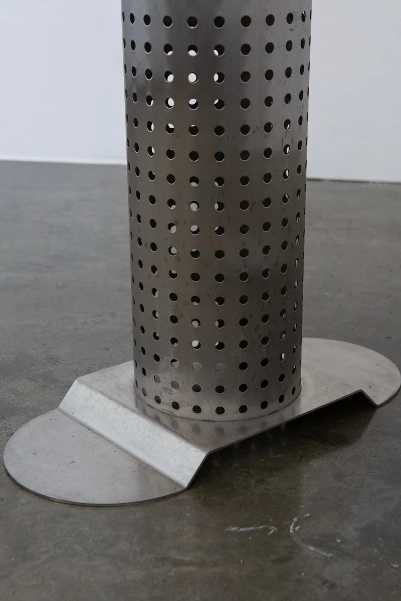 Postmodern Stainless Steel Dining Table, c.1980