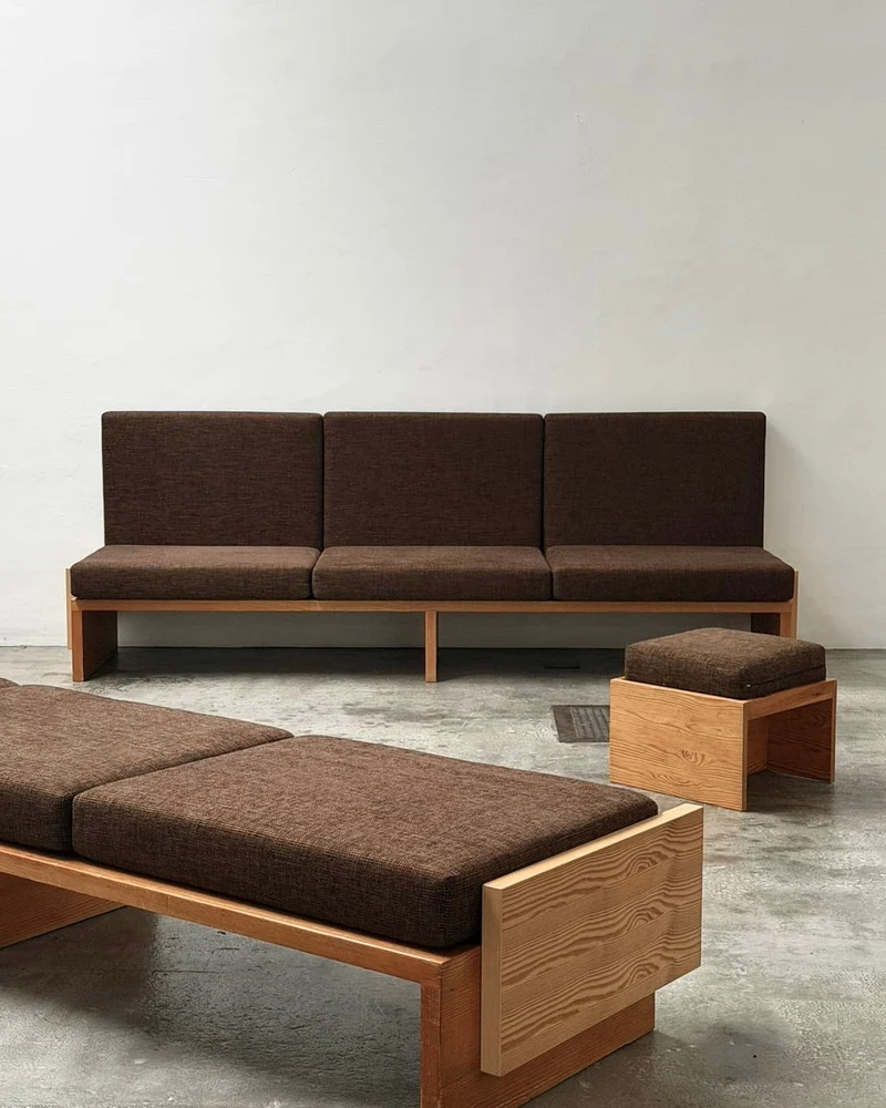 Modernist Benches and Stool, c.1970