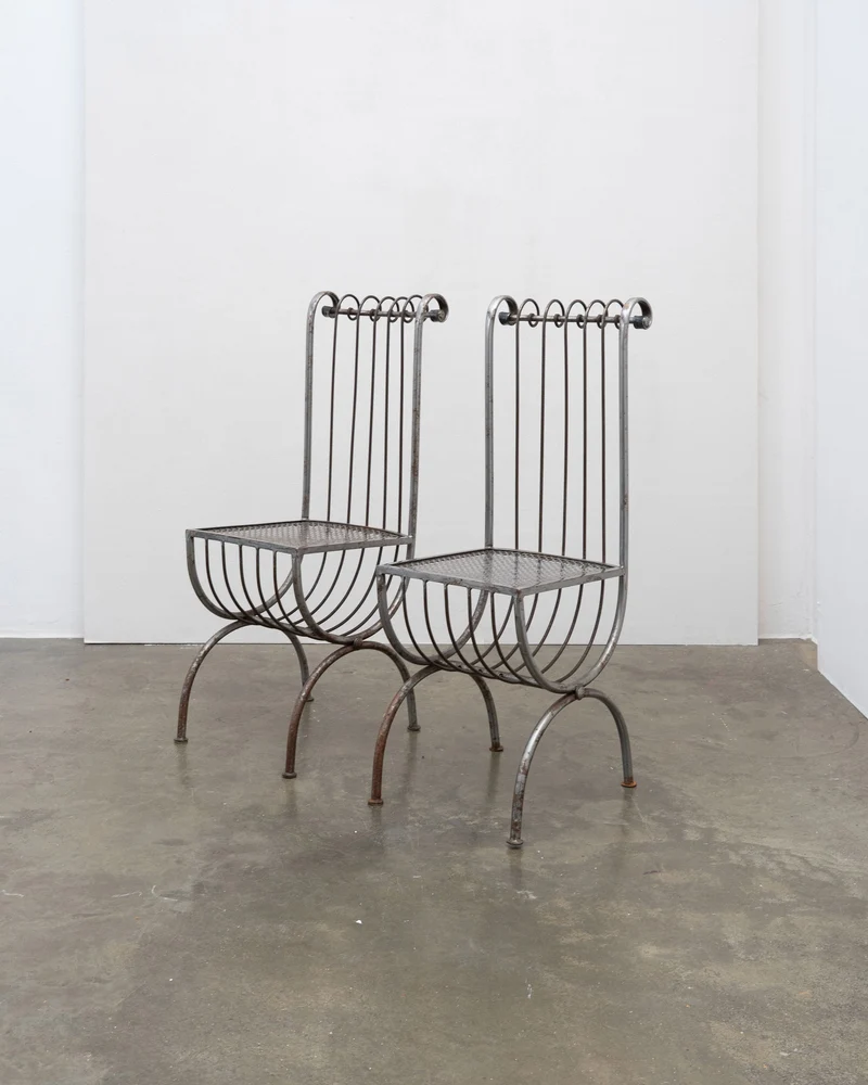 Sculptural Metal Chair by S. Salvadori, Italy, c.1950 (1 of 2)