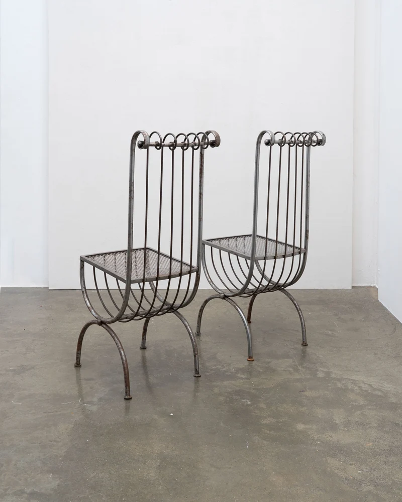 Sculptural Metal Chair by S. Salvadori, Italy, c.1950 (1 of 2)