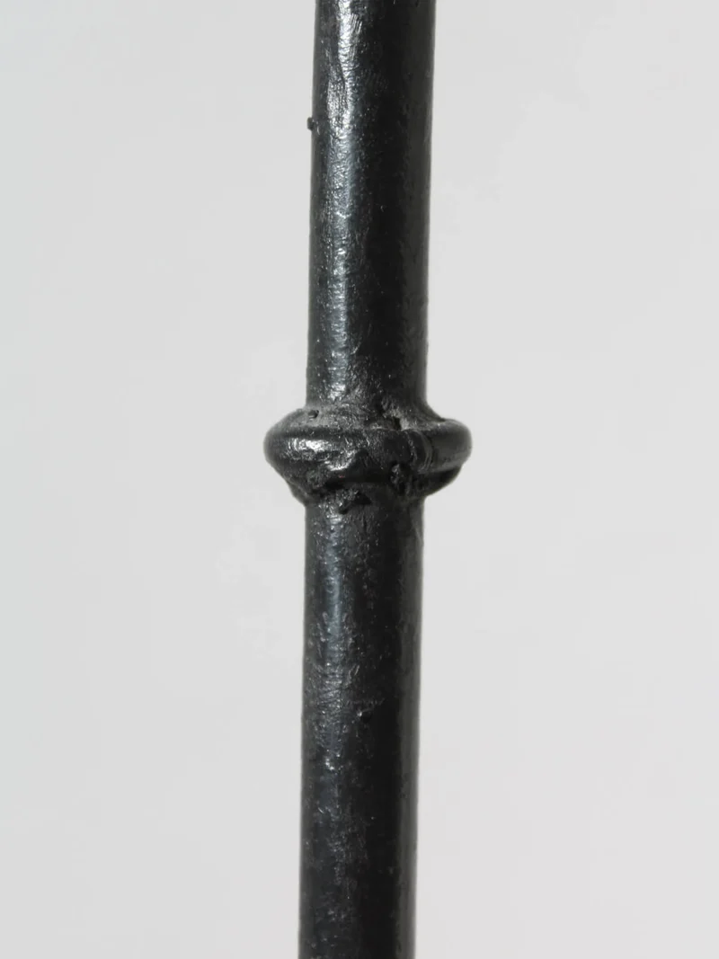 Cast Iron Black Floor Candle Holder