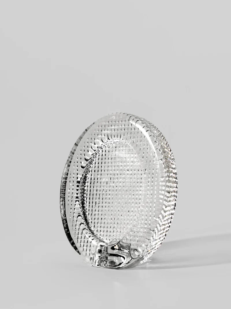 Lindshammar Full Lead Crystal Glass Oval Frame