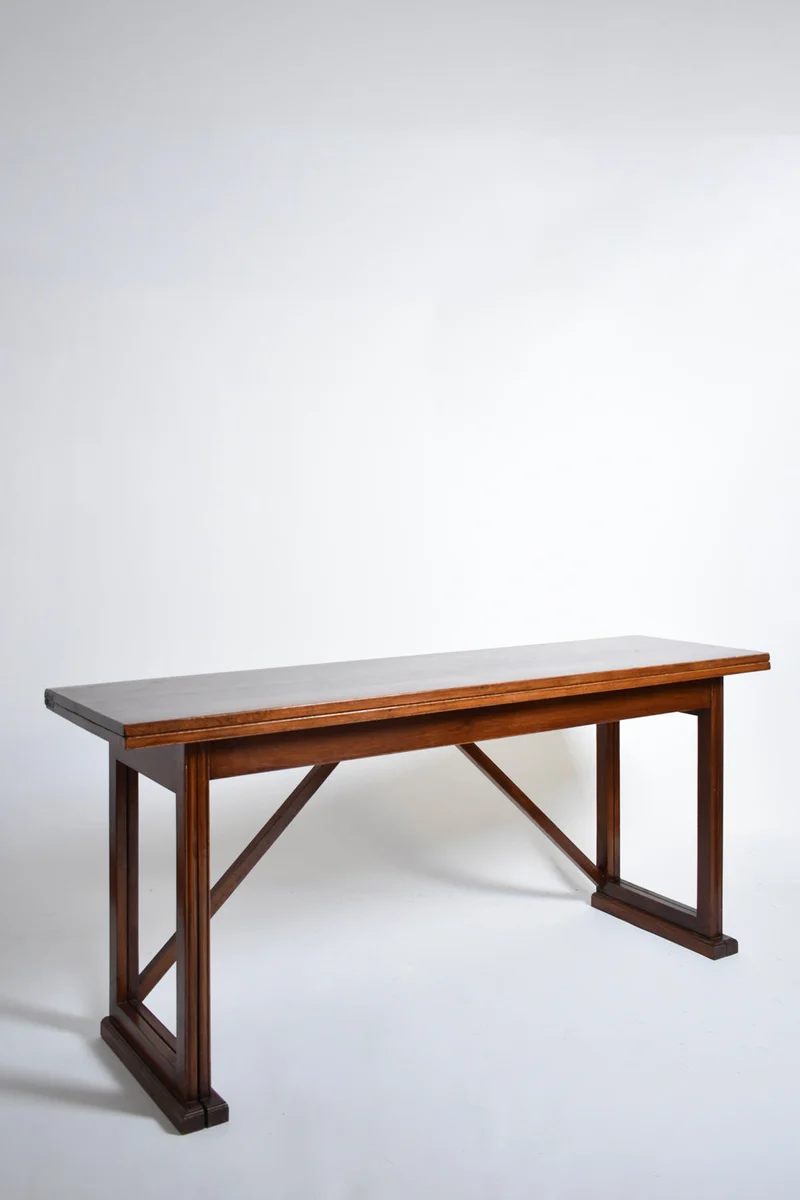 Folding wooden console, 1950s