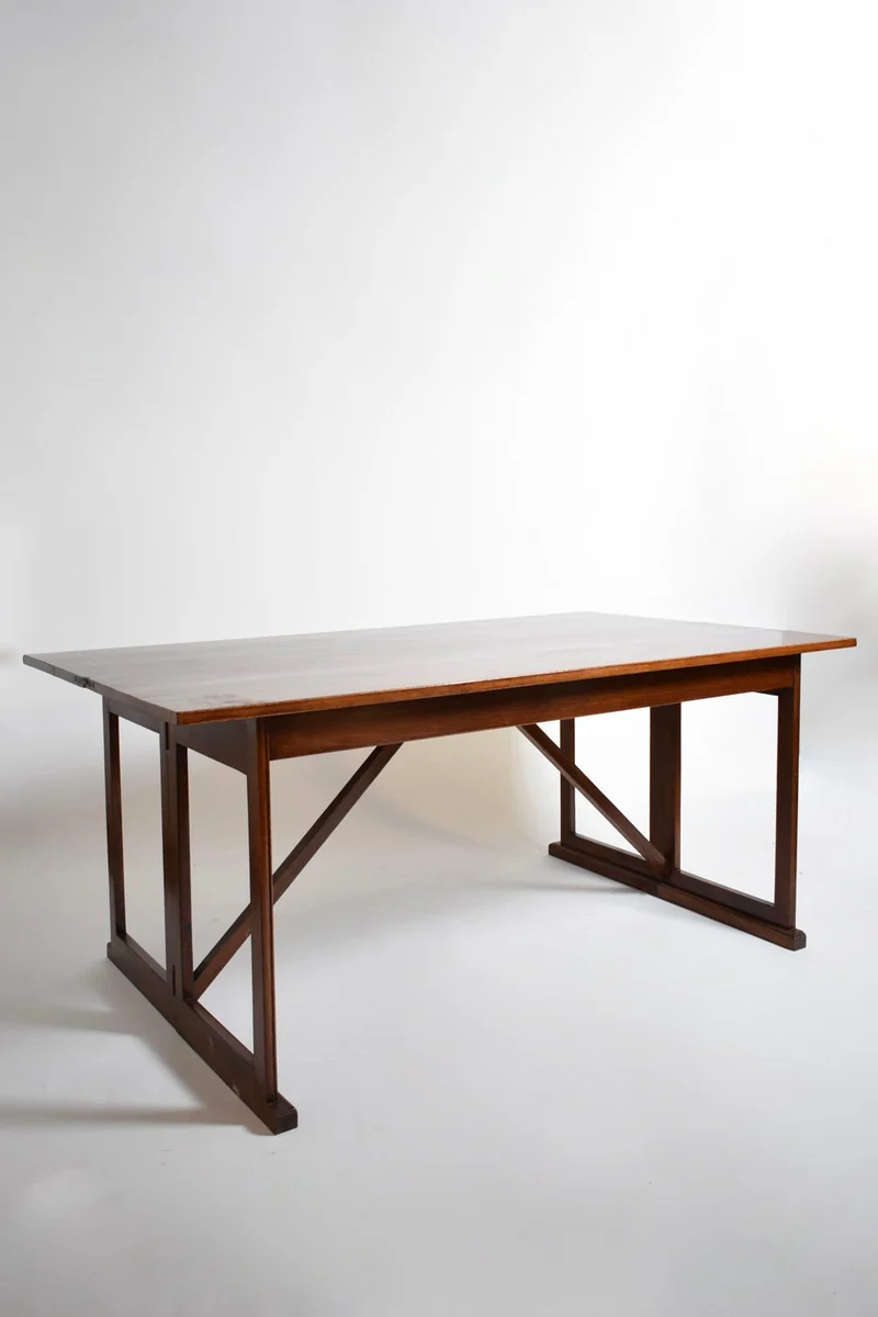 Folding wooden console, 1950s