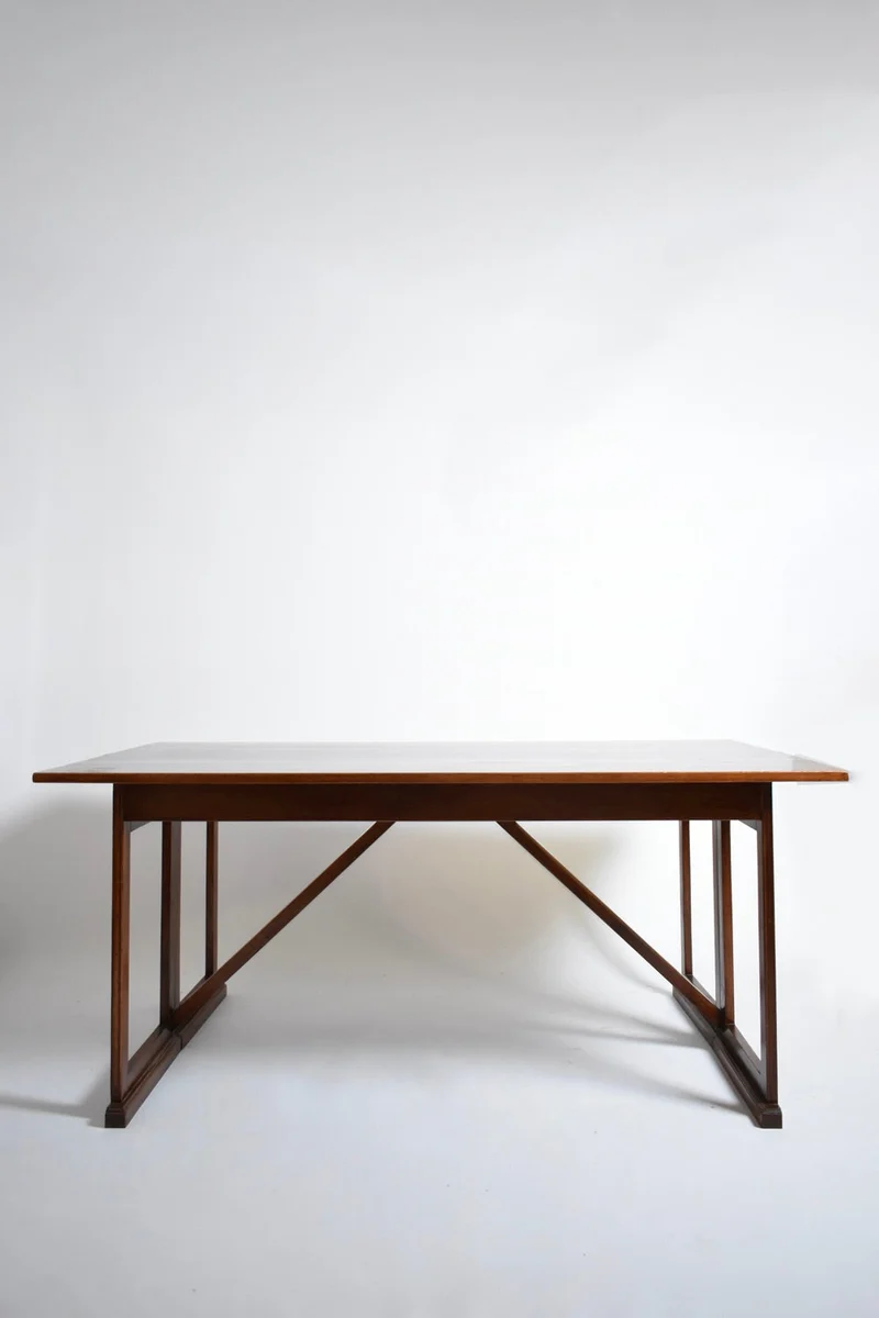Folding wooden console, 1950s
