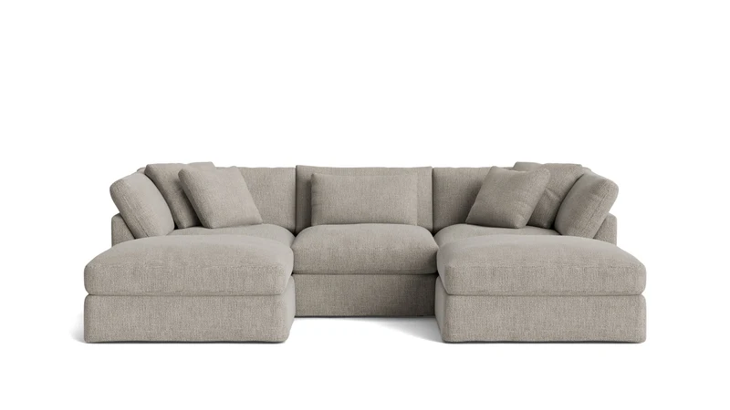 Get Together™ 5-Piece Modular U-Shaped Sectional, Large, Oatmeal
