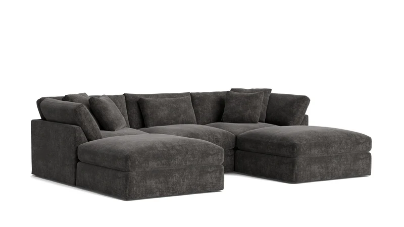 Get Together™ 5-Piece Modular U-Shaped Sectional, Large, Truffle