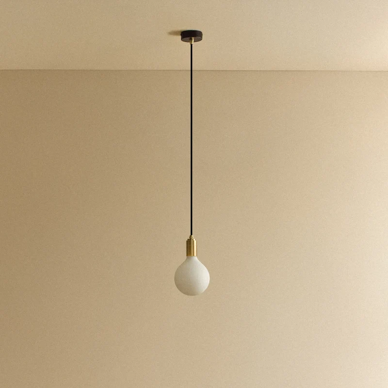 Porcelain III Pendant Light in Brass