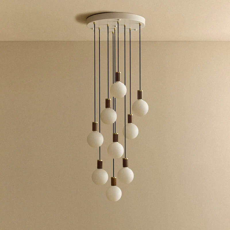 Nine Pendant in Walnut + Sphere IV