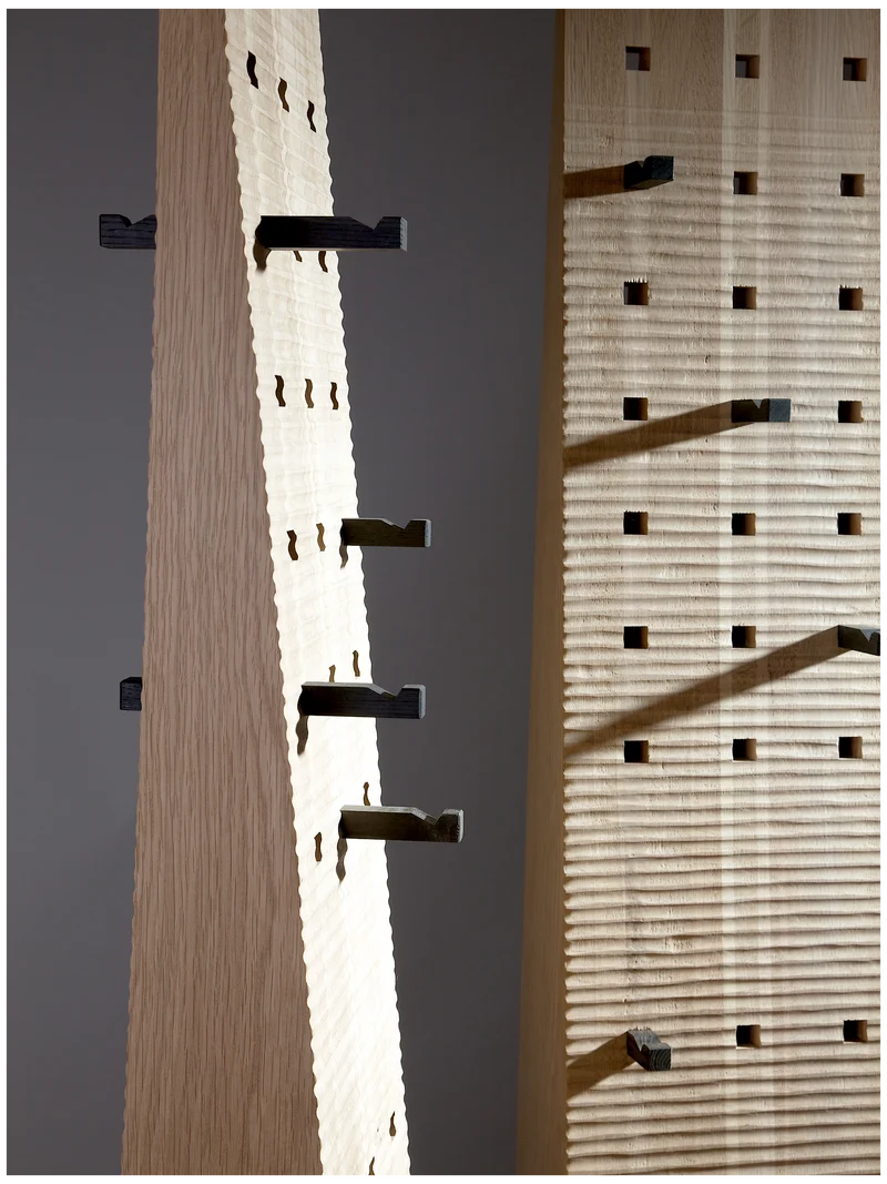 Totem Coat Stand - Oak and 5500 years old Bog Oak