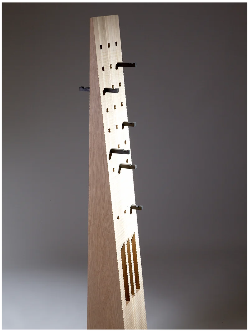 Totem Coat Stand - Oak and 5500 years old Bog Oak
