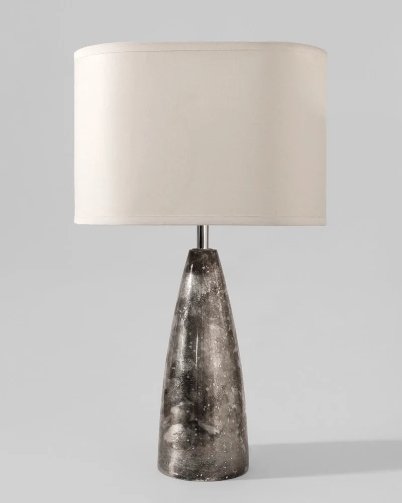 Silver Plated Vintage Table Lamp, Germany, 1950s