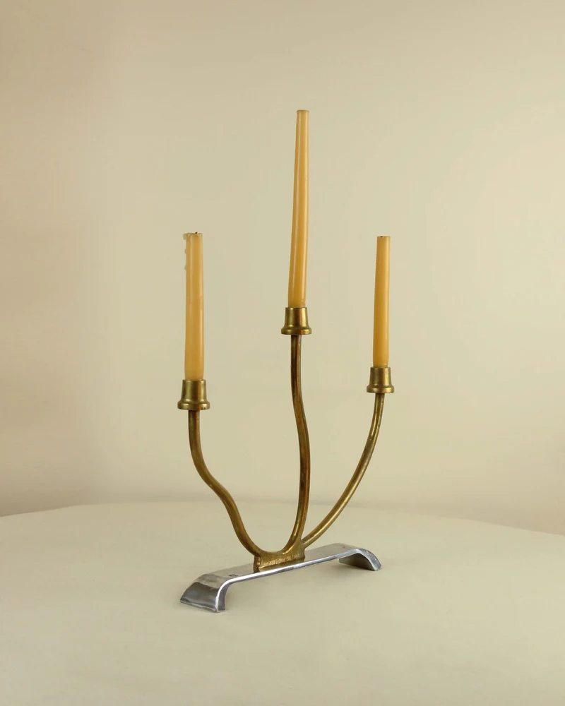 Aluminum Candleholder by David Marshall