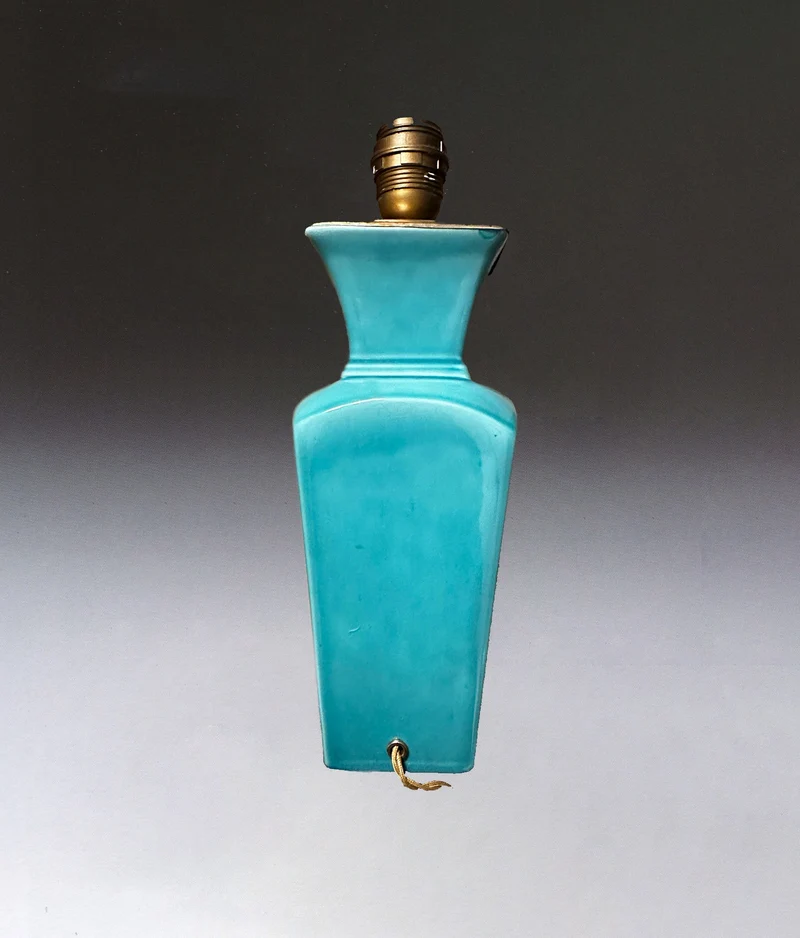 Vintage Pair of Art Deco Ceramic Table Lamp By Paul Millet Manufacture de Sevres