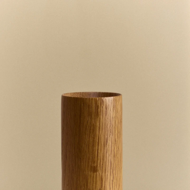 Knuckle Table Lamp in Oak + Sphere IV Set of 2