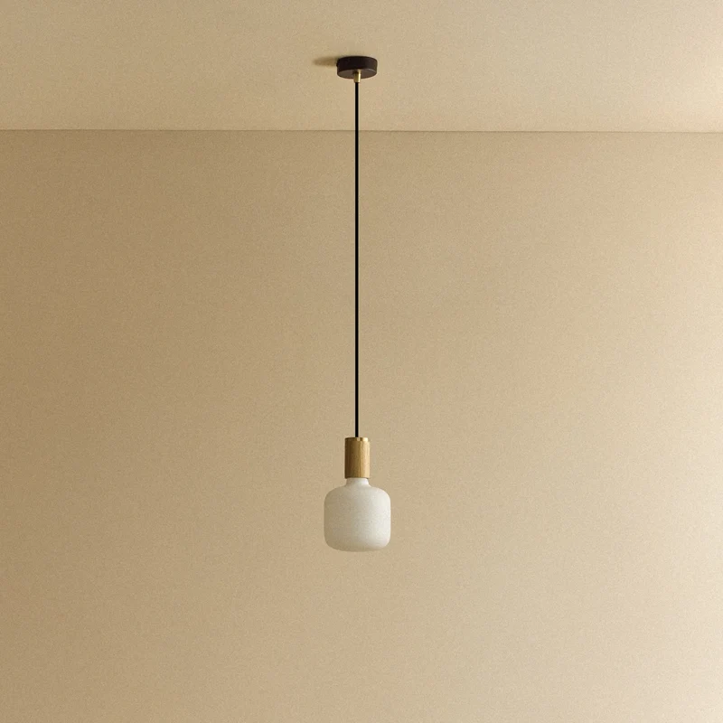 Oblo Pendant Light in Oak