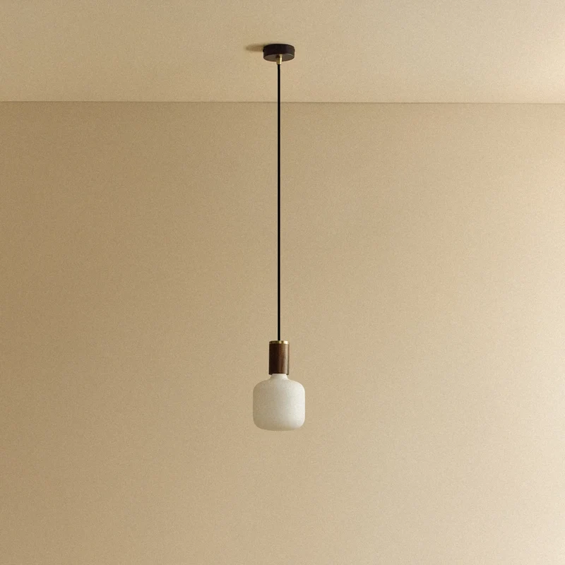 Oblo Pendant Light in Walnut