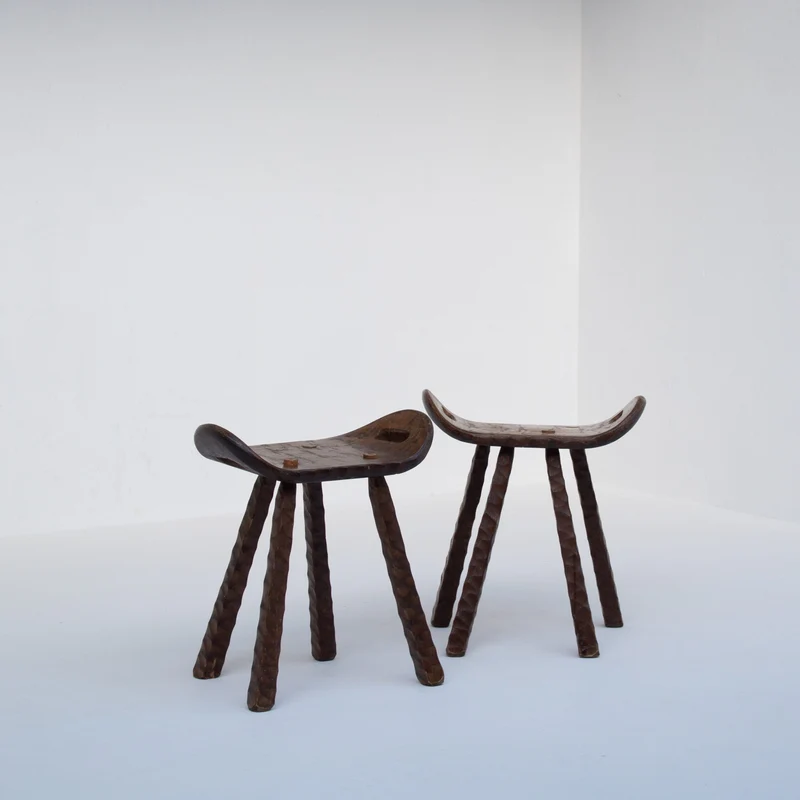Set of Brutalist stools