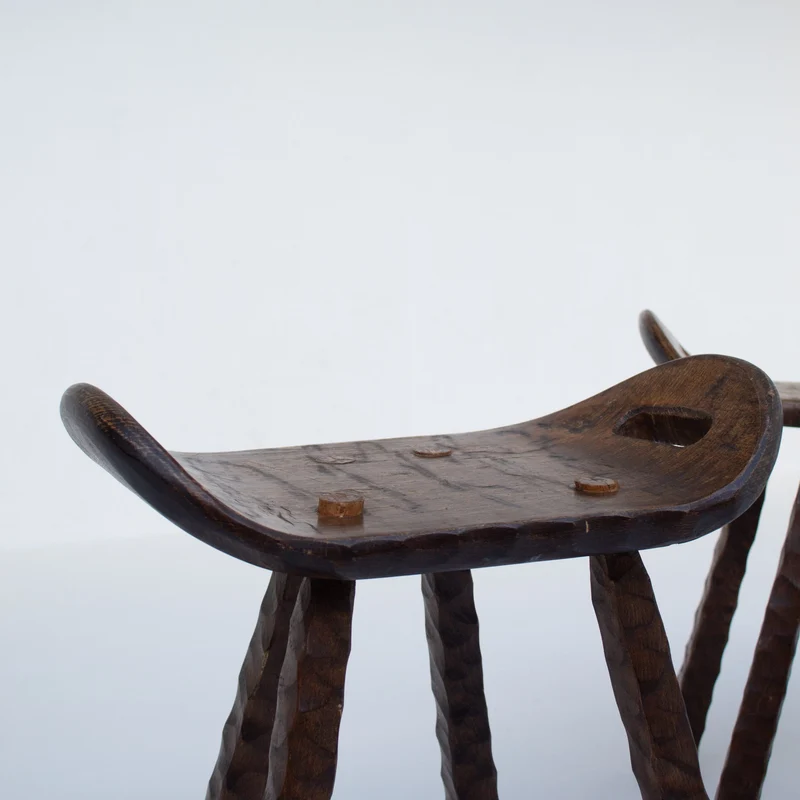 Set of Brutalist stools