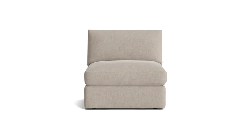 Get Together™ Armless Chair, Large, Light Pebble