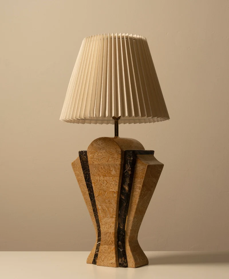Art Deco Vintage Marble Table Lamp