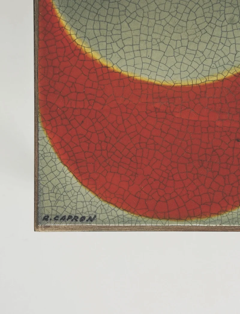 Rare ceramic table by Roger Capron