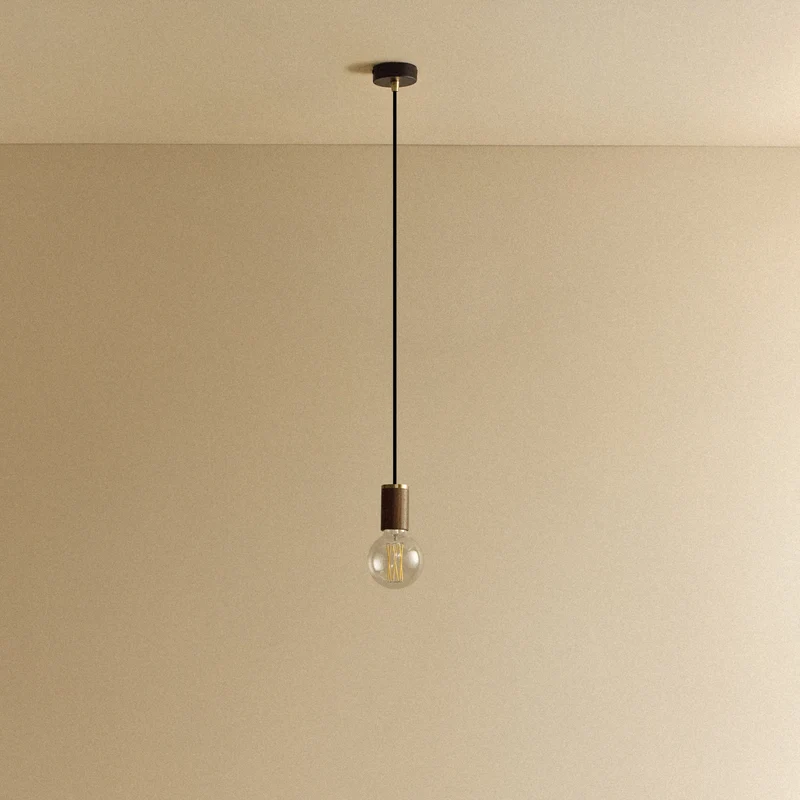 Elva Pendant Light Non-Tinted in Walnut