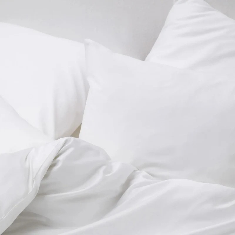Cotton Sateen Bed Set in White