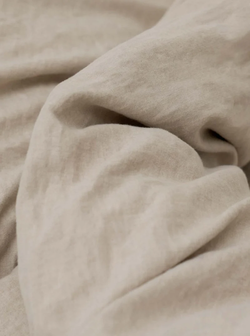 Washed Linen Bed Set in Natural