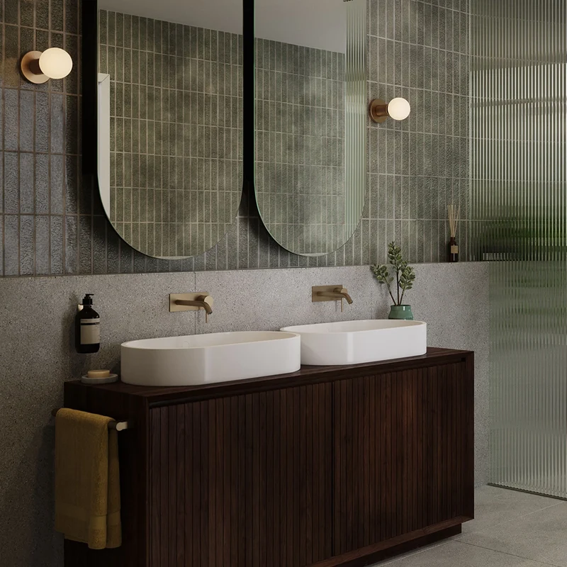 Lochan Wall Light in Brass