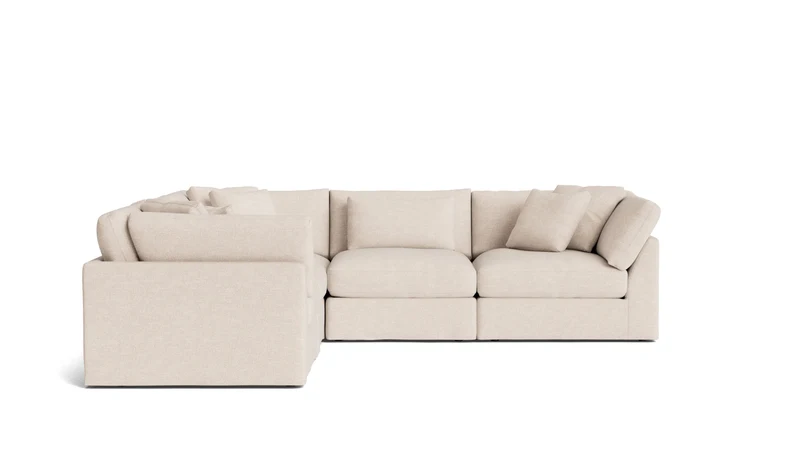 Get Together™ 5-Piece Modular Sectional Closed, Large, Sunbeam