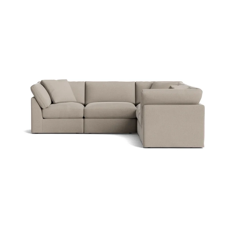 Get Together™ 5-Piece Modular Sectional Closed, Standard, Light Pebble