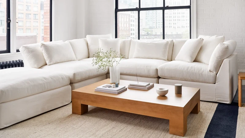 Get Together™ Corner Chair, Large, Cream Linen