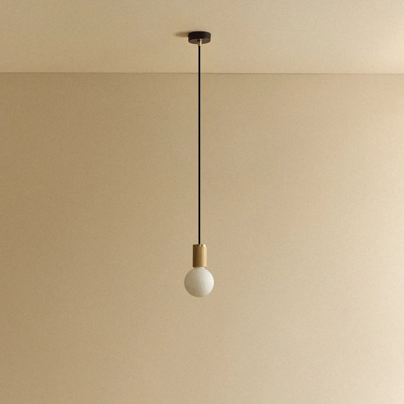 Sphere III Pendant Light in Oak