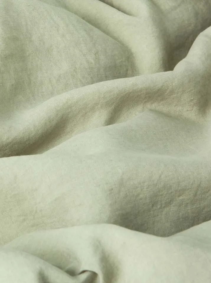 Washed Linen Bed Set in Sage