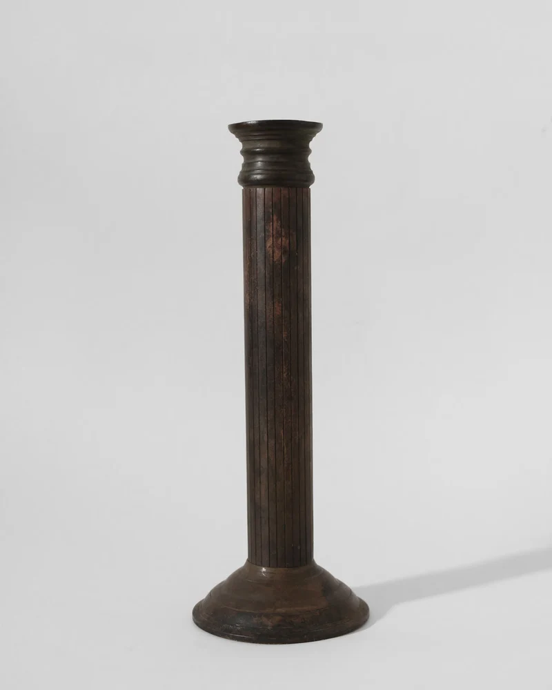 Massive Iron Vintage Candlestick