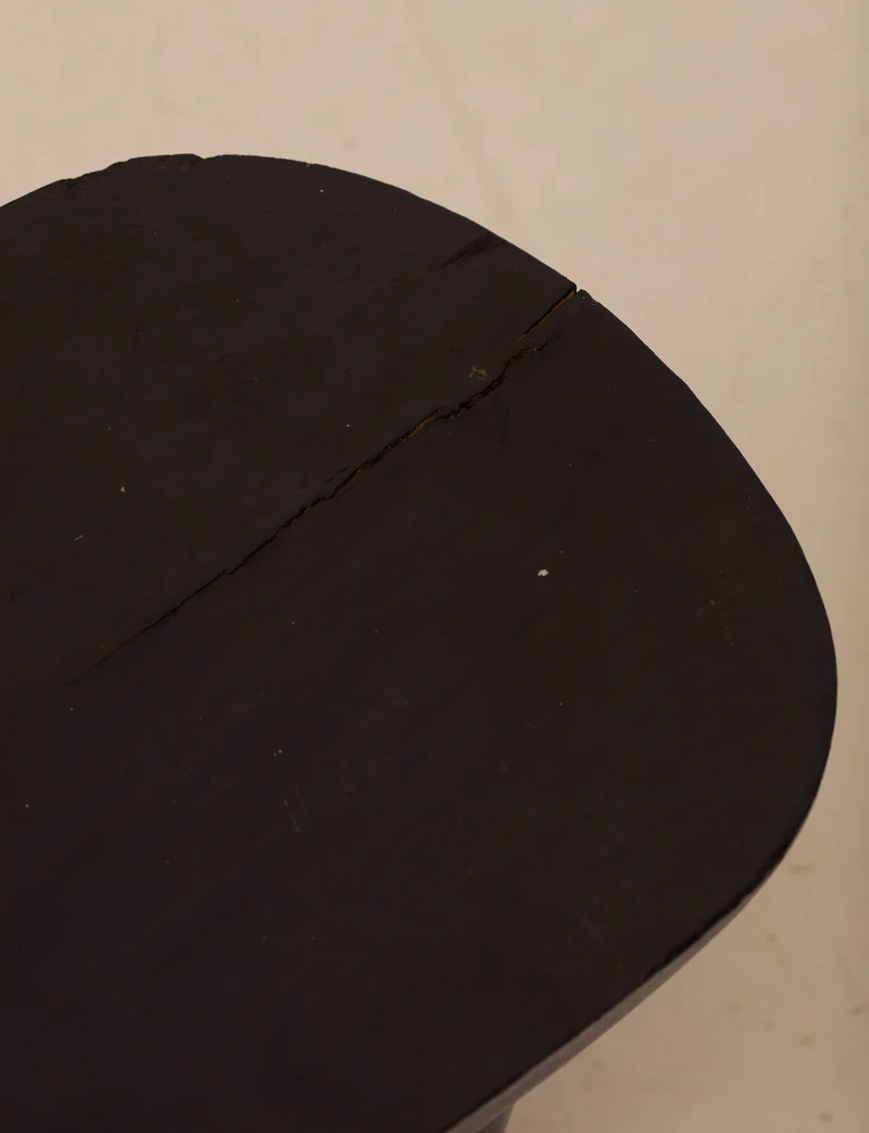 Vintage Senufo Monoxyl African Stool in Black / Wenge