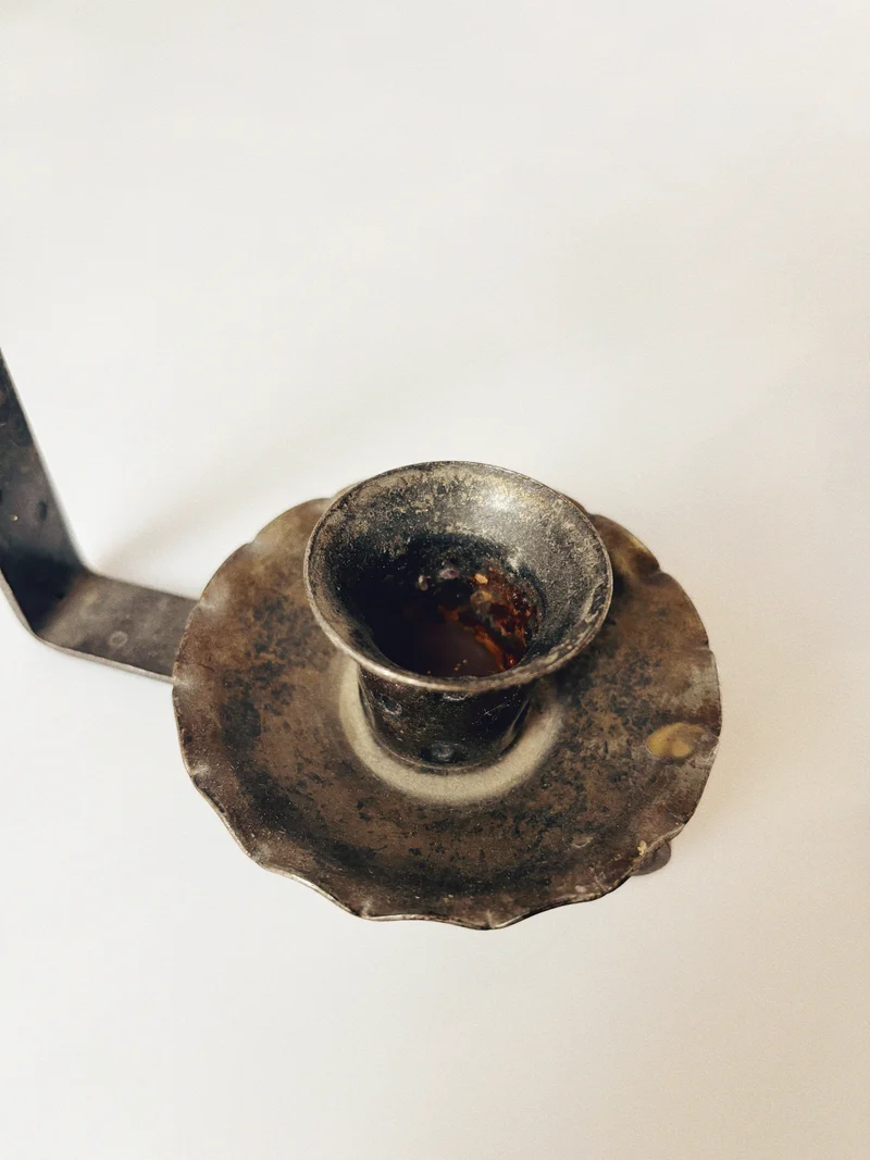 Metal Wall Lantern Candleholders, Mid Century Poland