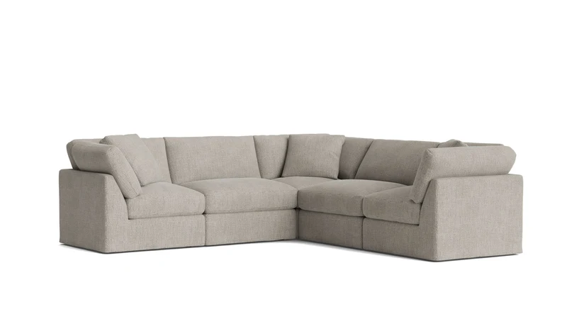 Get Together™ 5-Piece Modular Sectional Closed, Standard, Oatmeal