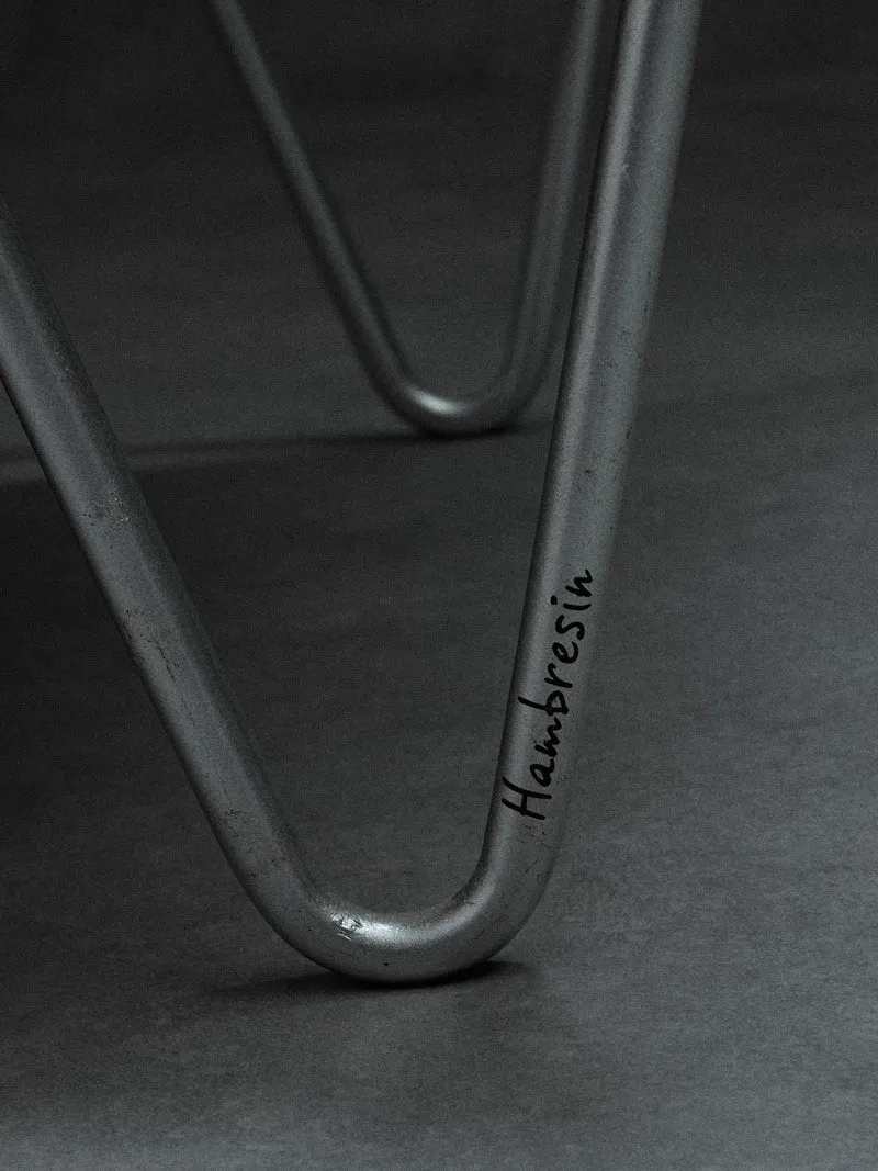 bamboo lounge chair, signed "Hambresin"