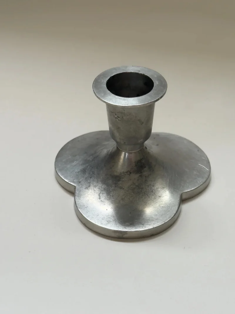 Pair of Pewter Candlesticks by Just Andersen