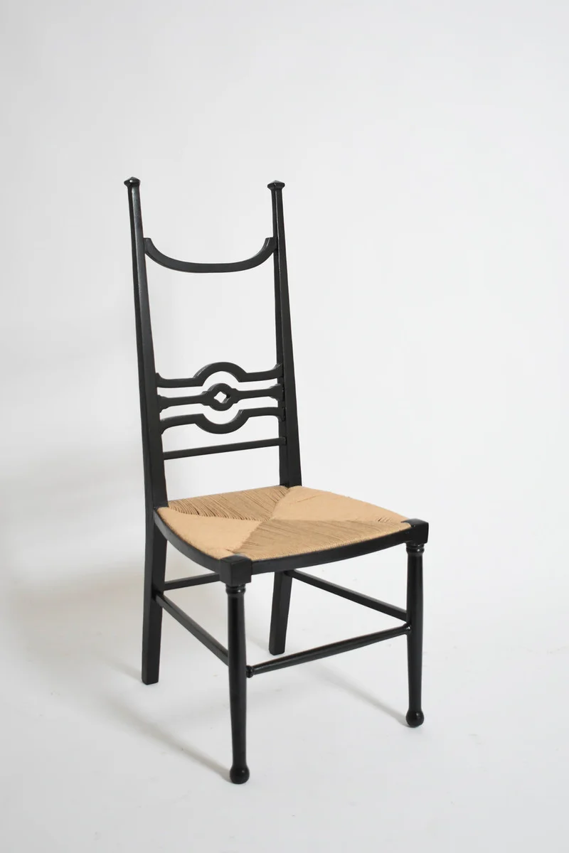 Arts & Crafts Ebonised Wood Chair, 1900s