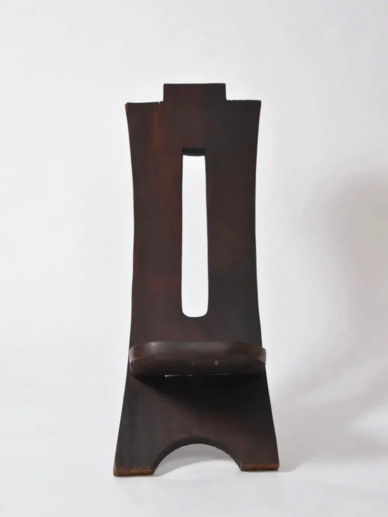 West African Wood Chair, 1960s