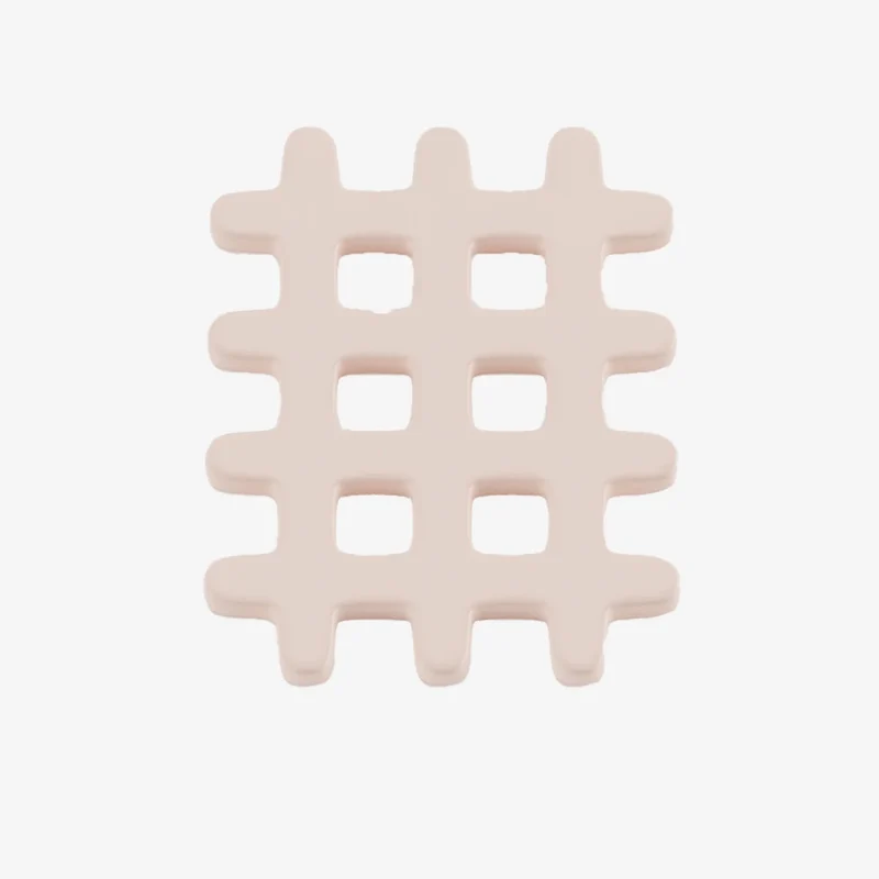 Dessous de plat c ramique grid rose p le Orsay