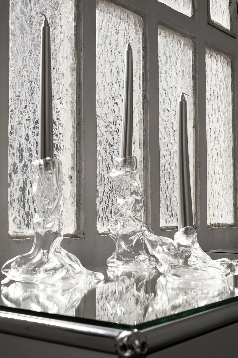 Transparent Melted Candelabros