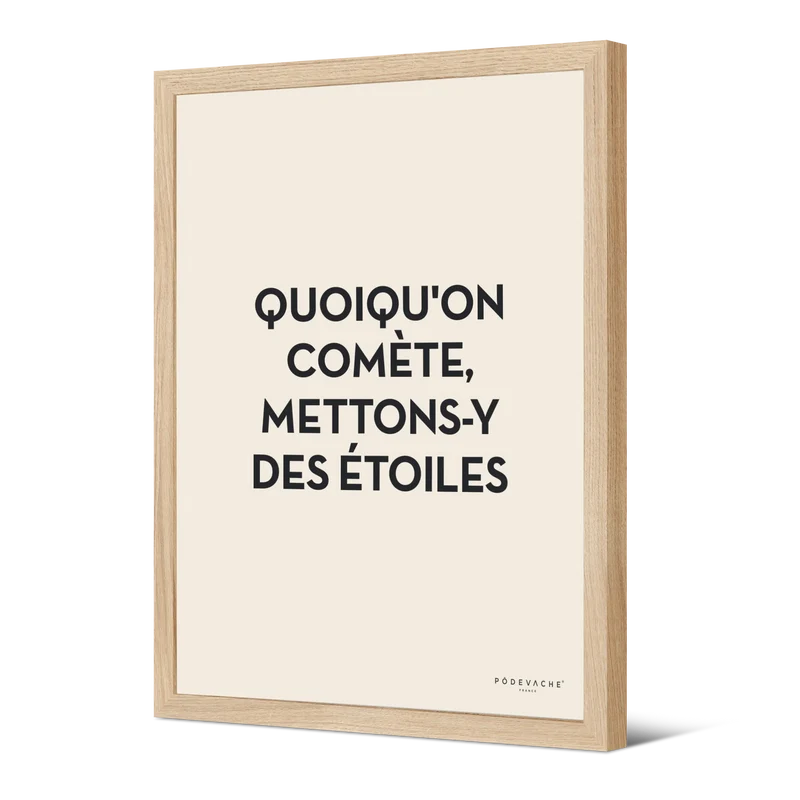 Affiche ou affiche encadrée Comète