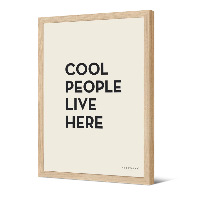 Affiche ou affiche encadrée Cool People